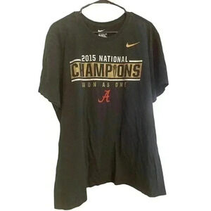 THE NIKE BLACK TEE SIZE XXL 2015 NATIONAL CHAMPIONS A